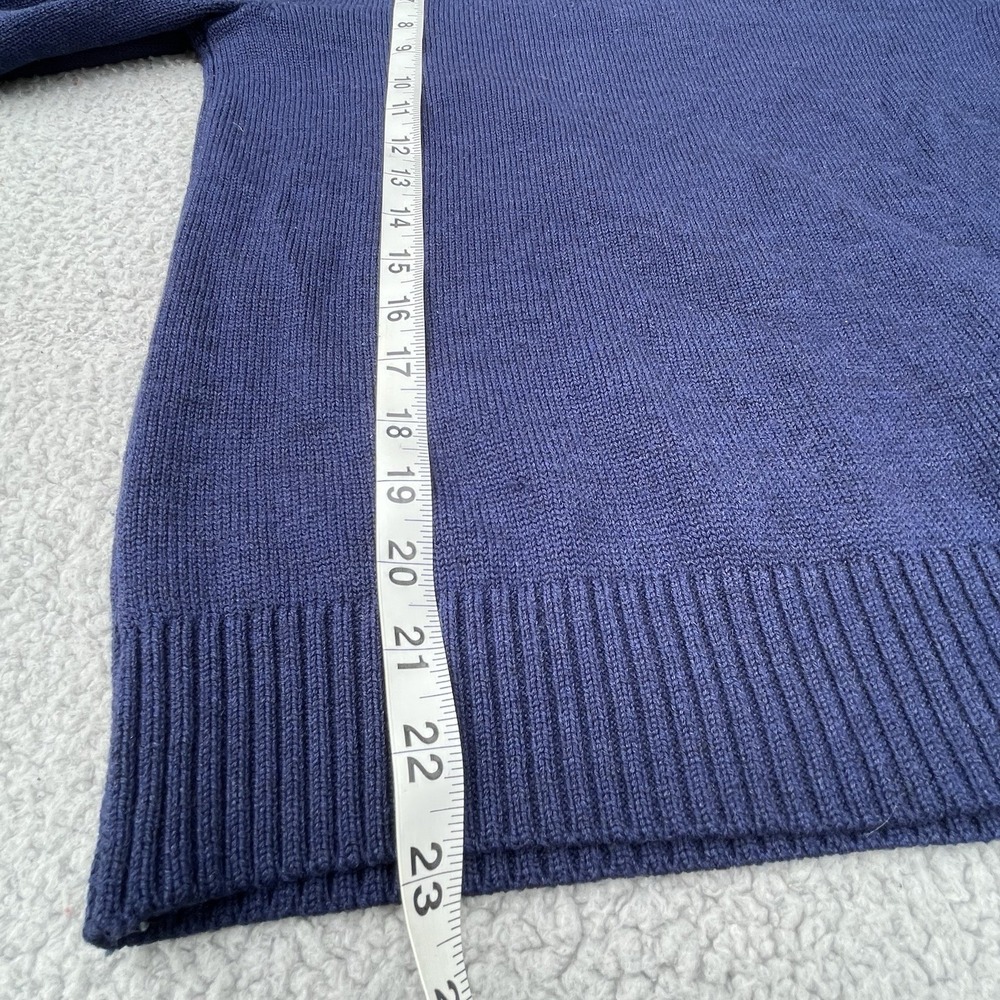 Patagonia Sweaters Mens XS Navy Blue Merino Wool 1/4 Zip Knit Pullover Cozy - Picture 8 of 14